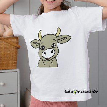Mädchen mit T shirt Plotterdatei Kuh Tilda